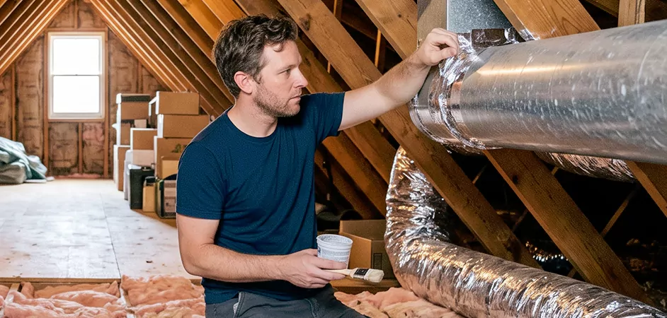 Duct Board Leak Repair in West New York