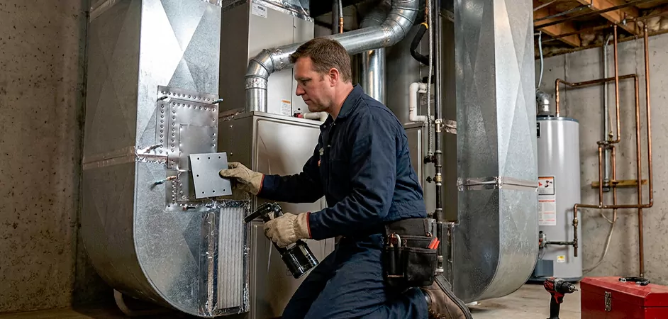 Supply and Return Plenum Repair in West New York
