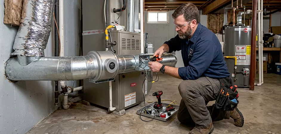 Booster Fan Installation in West New York